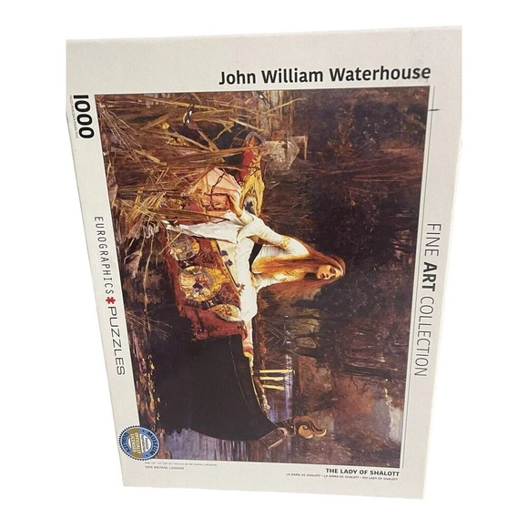Fine Art Puzzle Medieval "THE LADY OF SHALOTT" John William Waterhouse 1000 Pcs - Picture 6 of 15